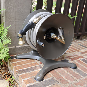 Hose Reel Cart Water Hose Reel Cart Stainless Steel Durable Hose Cart, Wall- Mounted Pipe Storage Rack, Garden Watering Tool, Easy to Install :  : Patio, Lawn & Garden