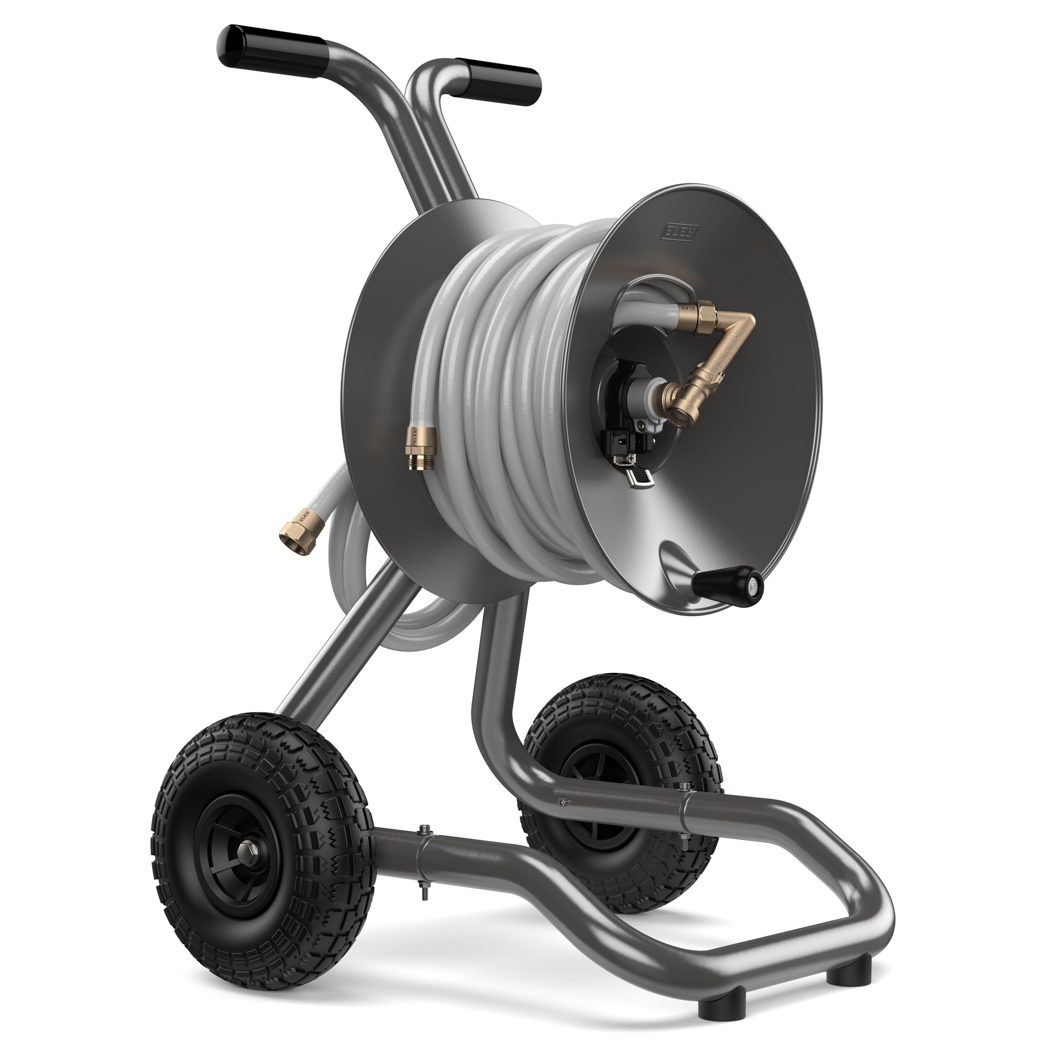 Strongway Parallel or Perpendicular Wall-Mount Garden Hose Reel - Holds  5/8in. x 150ft. Hose : : Patio, Lawn & Garden