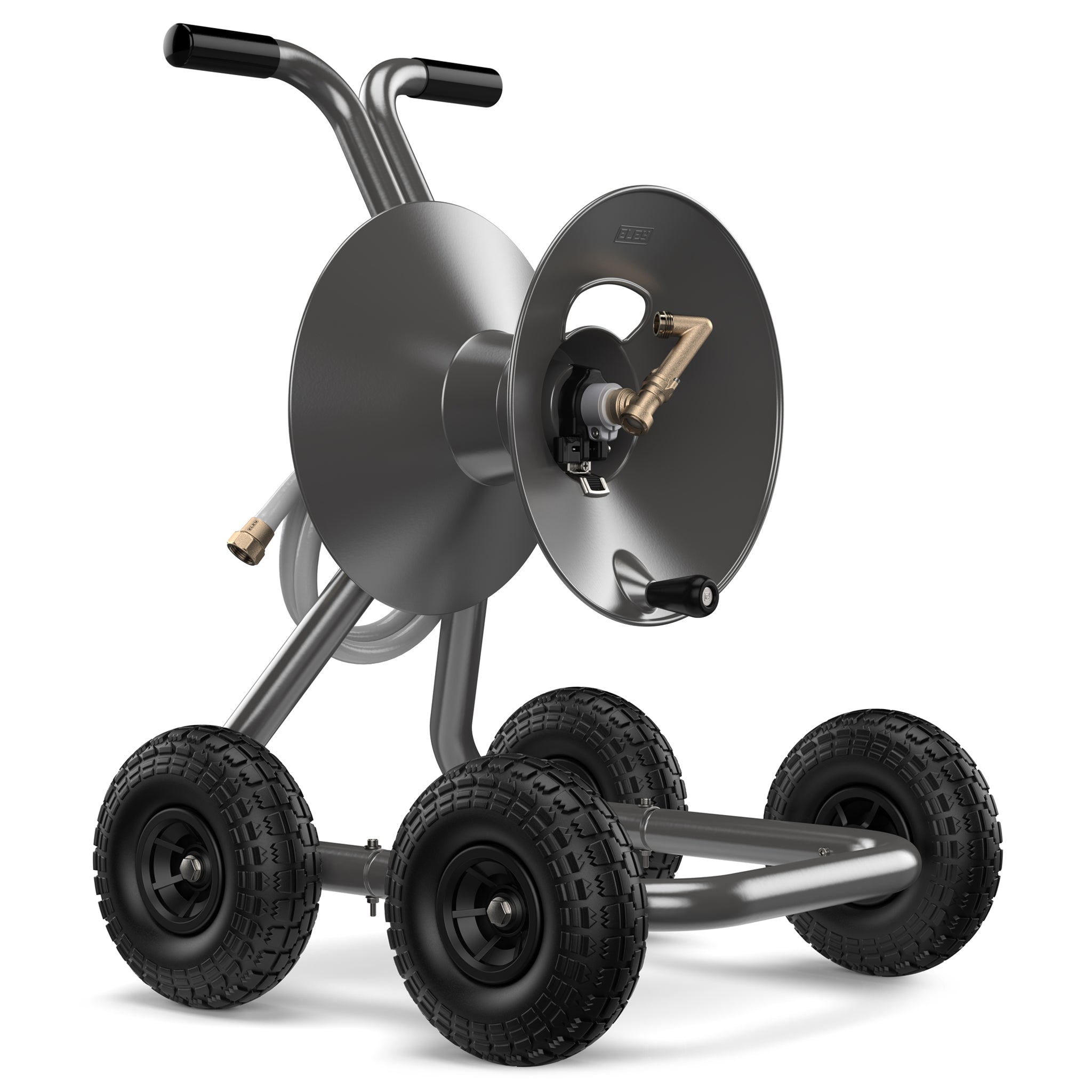Portable Auto Rewind Garden Hose Reel / Industrial Garden Hose Reel Cart