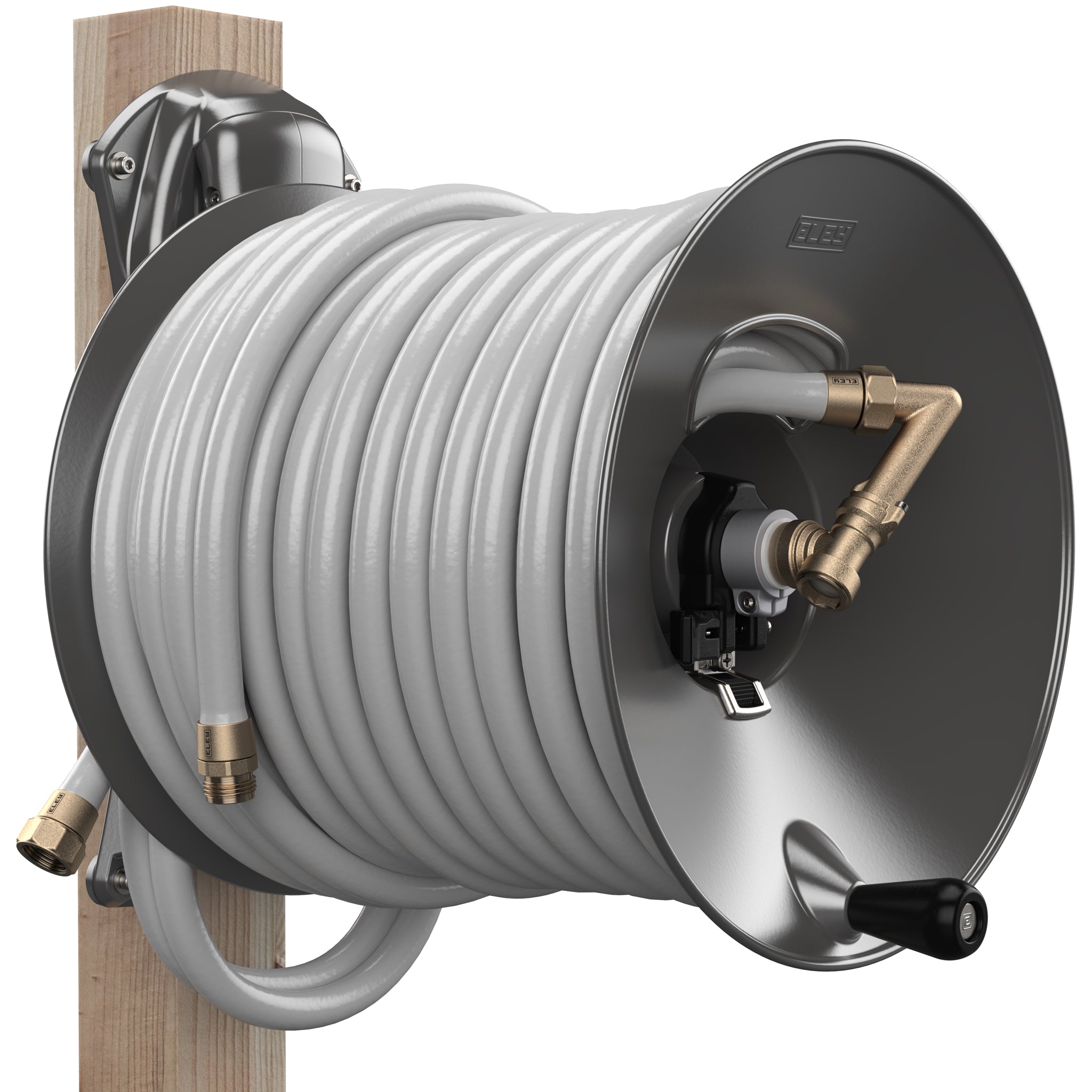 Aluminum 125-ft Wall-mount Hose Reel in the Garden Hose Reels department at